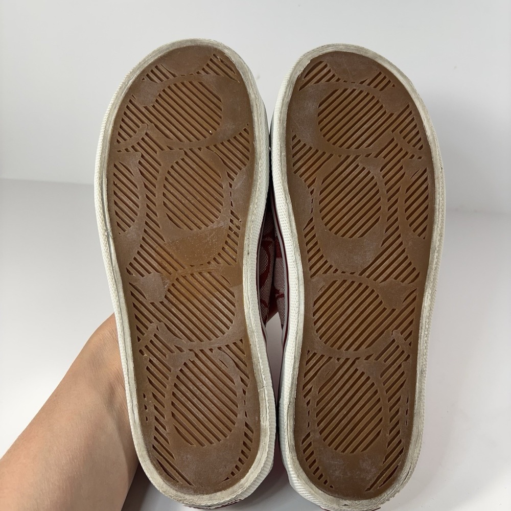 Vintage Y2K Coach "Bonny" Red Signature Slide Sandals Size 8 B - Picture 6 of 6